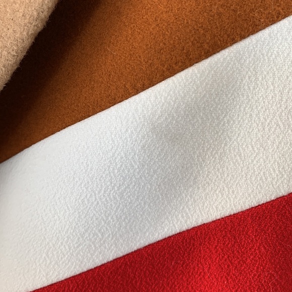 🔥Maje  Gorel Contrast-panel Wool And Cashmere-blend Coat size 36 or 4-6 US👍 - Picture 9 of 10